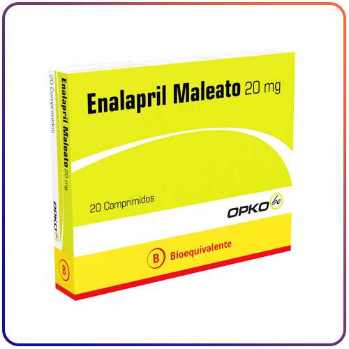 ENALAPRIL MALEATO 20 MG X 20 COMPRIMIDOS